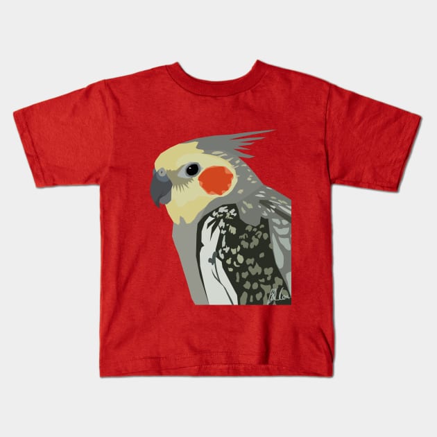 Marcus the Cockatiel Kids T-Shirt by Battle Bird Productions